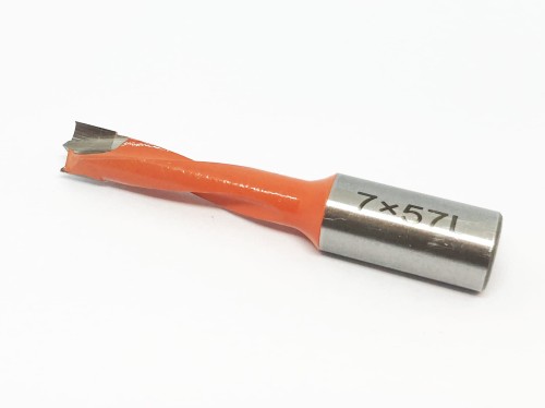 Wiertło nieprzelotowe HM 7x57 Lewe